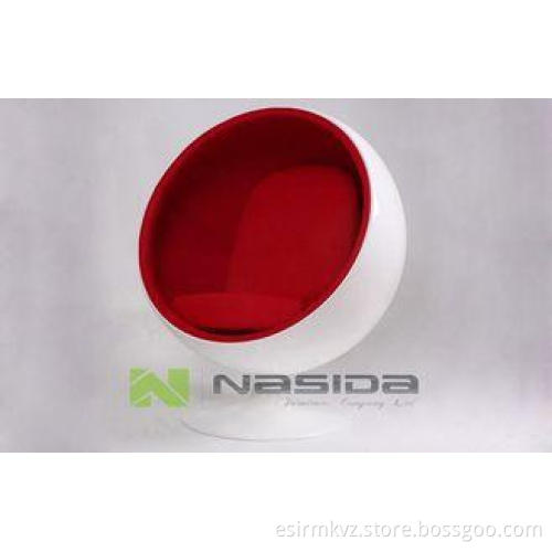 Custom Red Leisure Eero Aarnio style Ball Chair , Modern Li